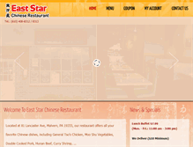 Tablet Screenshot of eaststarchinese.com